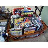 TWO LARGE CRATES CONTAINING LARGE QUANTITY OF DVD'S AND CD'S