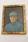 V.Filippi :  A study of a young French military Gentleman, oil on board, 17 cm x 23 cm, signed,