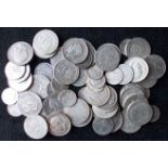 Collection of pre-1920 silver shillings,