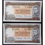 (2) Australia. 10/-. 1953-54 issue. EIIR