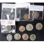 (11) Roman. Various coins, many Constant