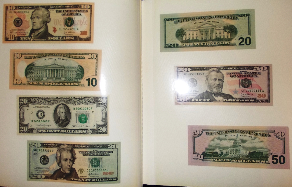 Banknotes. Album of 55 various banknotes - Image 2 of 2