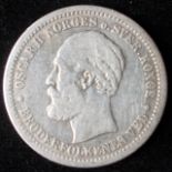 Norway. 1 krone. 1879. VG.