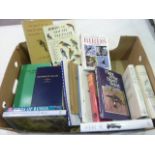 Ornithology.  A carton of books & softba