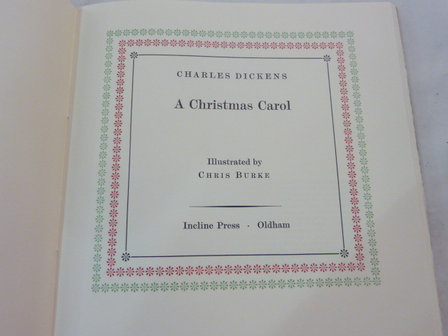 INCLINE PRESS.  Charles Dickens, A Chris - Image 4 of 5