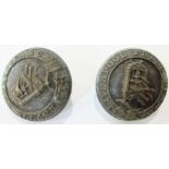 Rare. Two old buttons from The Liverpool