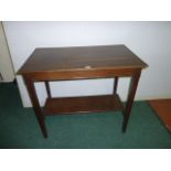 Arts & Crafts oak side table, the plain