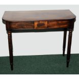 19th century mahogany side table, the re