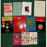 Various medal related books, etc.