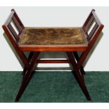 Aesthetic style mahogany stool in the ma