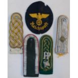 German. Four various shoulder epaulettes