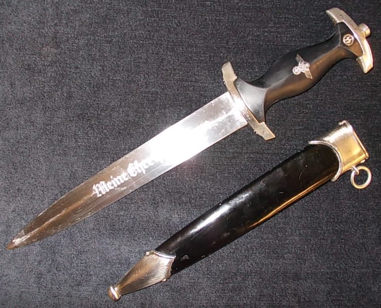 German. Reproduction SS dagger, in sheat