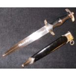 German. Reproduction SS dagger, in sheat