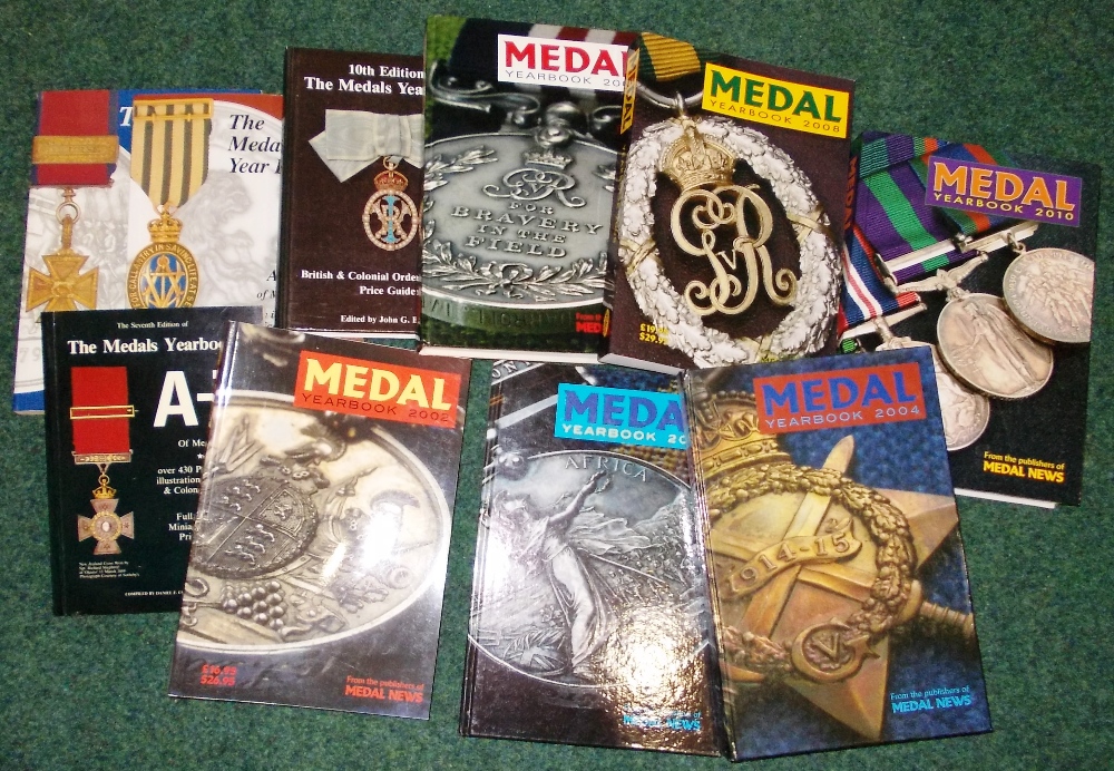 Books. Various old Medal Yearbooks (10);