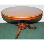 19th century mahogany breakfast table, t