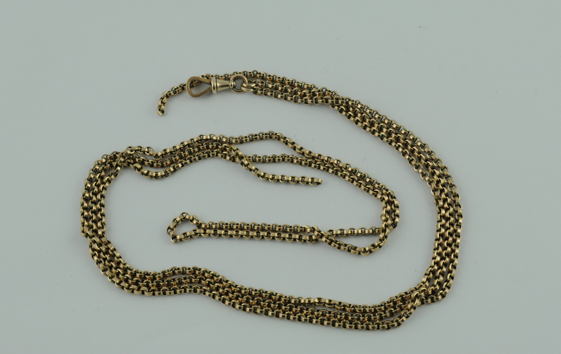 Victorian gold long chain of jazroon pat