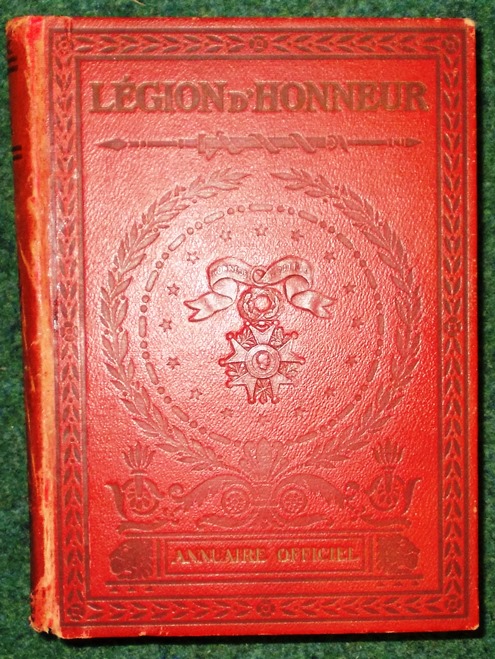 Books. Recipients of The Légion d'Honneu