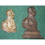 Cast iron "Duke of Wellington" doorstop,