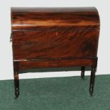 Georgian mahogany cellarette of rectangu