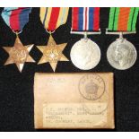 Medals. WWII group. 39-45, Africa Stars,