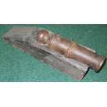 Stockade plank cannon, 11¼" barrel of 1¼