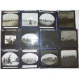 Small collection of glass slides. Milita