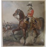 Watercolour of Duke of Wellington in ful