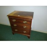 Mahogany chest, of small proportions,wit