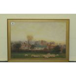 THOMAS BUSHBY.
Village near Carlisle.
Watercolour. 14" x 21".
Signed, dated 1908.