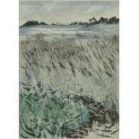 JOHN COOKE.
Reed bed.
Gouache.
15" x 11". Signed.