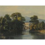 FREDERICK MILLMAN.
"A mill near Keswick (from a drawing by Havell)".
Watercolour. 9½" x 12¼".