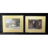 GENEA I. SAINT.
Dove Cottage exterior & interior - a pair.
Watercolours. Each 8" x 10½".