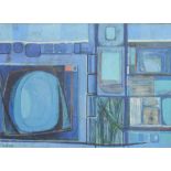 C. L.
Abstract composition in blue.
Oil on canvas.
22" x 30". Indistinctly signed.