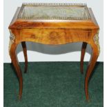 19th century French walnut plant table of rectangular form,