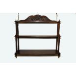 Regency mahogany shelves for wall hanging,