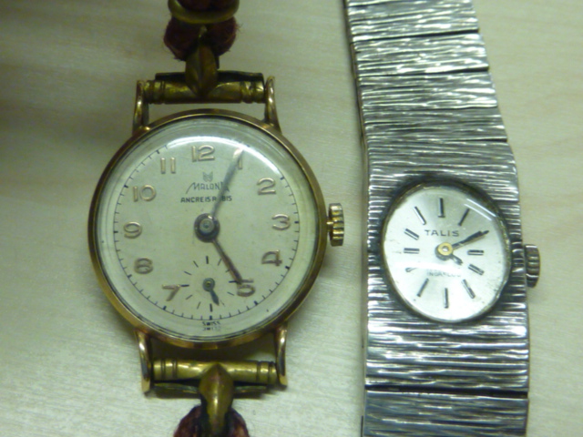 Lady's 9ct gold wrist watch, 1950; a silver bracelet watch & a gent's ETA automatic wrist - Image 7 of 7