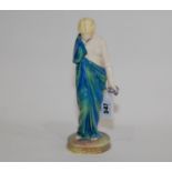 Royal Worcester figure "Sorrow", "modelled by James Hadley", 9" high.