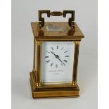 Matthew Norman lever carriage timepiece in anglaise style case, 4¾".