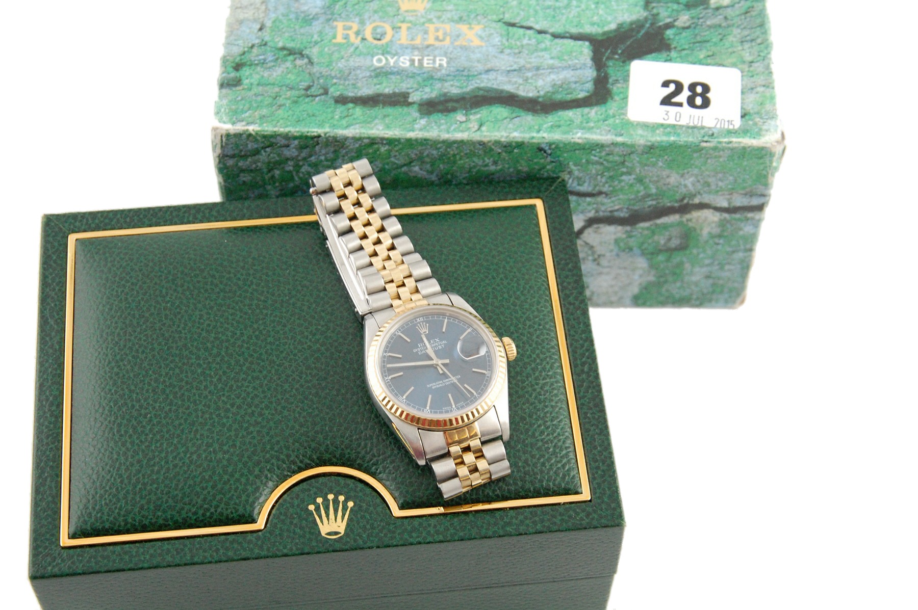 Gent's Rolex Oyster Perpetual Datejust watch, gilt & stainless steel, No.