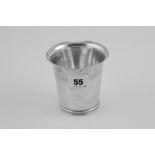 Silver beaker, tapering upon reeded foot, by Dixon & Sons, Sheffield, 1915, 5½ oz.