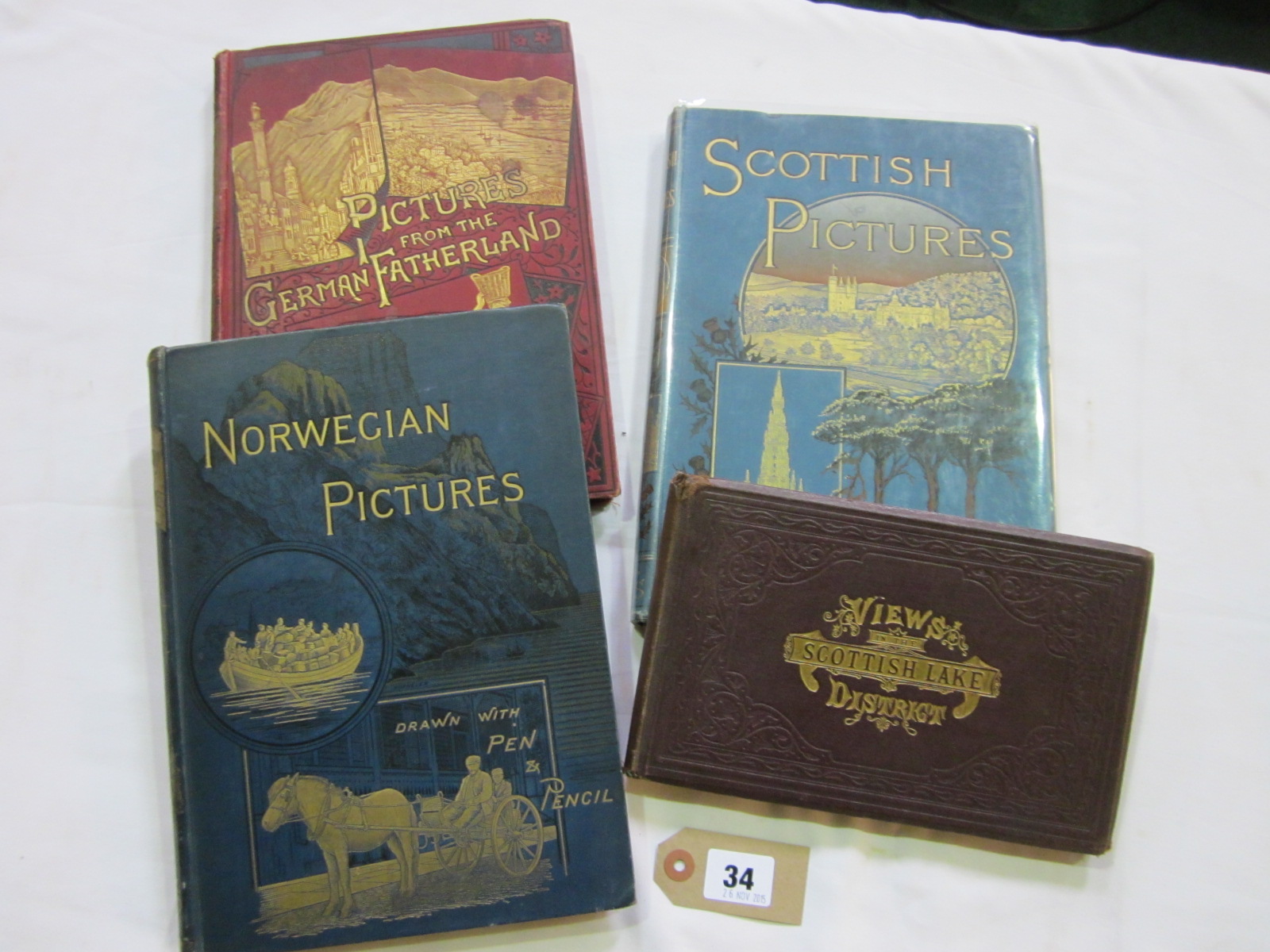 BANKS & CO. (Pubs).  Views of the Scottish Lakes. 26 vignettes. Oblong. Orig. cloth. Edinburgh, n.d.