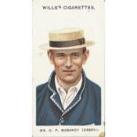 WILLS, Cricketers 1908, small 's' (complete + 11) & large 's' (10), some creasing & scuffing to