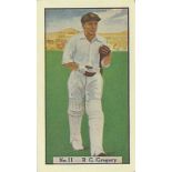 ALLEN, Cricketers, colour, mixed backs, some corner creasing, FR to VG, 13 + 4