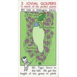 CHURCHMANS, 3 Jovial Golfers, complete, VG to EX, 36