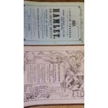 THEATRE PROGRAMMES, London selection, 1800s, inc. Lyceum, Royal Opera Comique, Royalty, Globe,