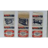 MATCHBOX LABELS, British selection, Moreland Englands Glory, ARTB, 1955-1964, home issues, inc.