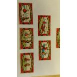 MATCHBOX LABELS, Italian selection, inc. Folklore Scenes, ten sets of box labels (each with one