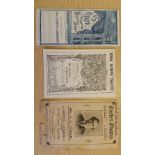 THEATRE PROGRAMMES, Nationwide selection, 1880s, inc. Royal Olympic, New Olympic, Toole's, Theatre