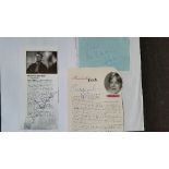 THEATRE, signed selection, inc. white pages, cards, album pages etc; Susannah York, Petula Clark,