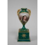 Porcelain cabinet urn, Royal Vienna